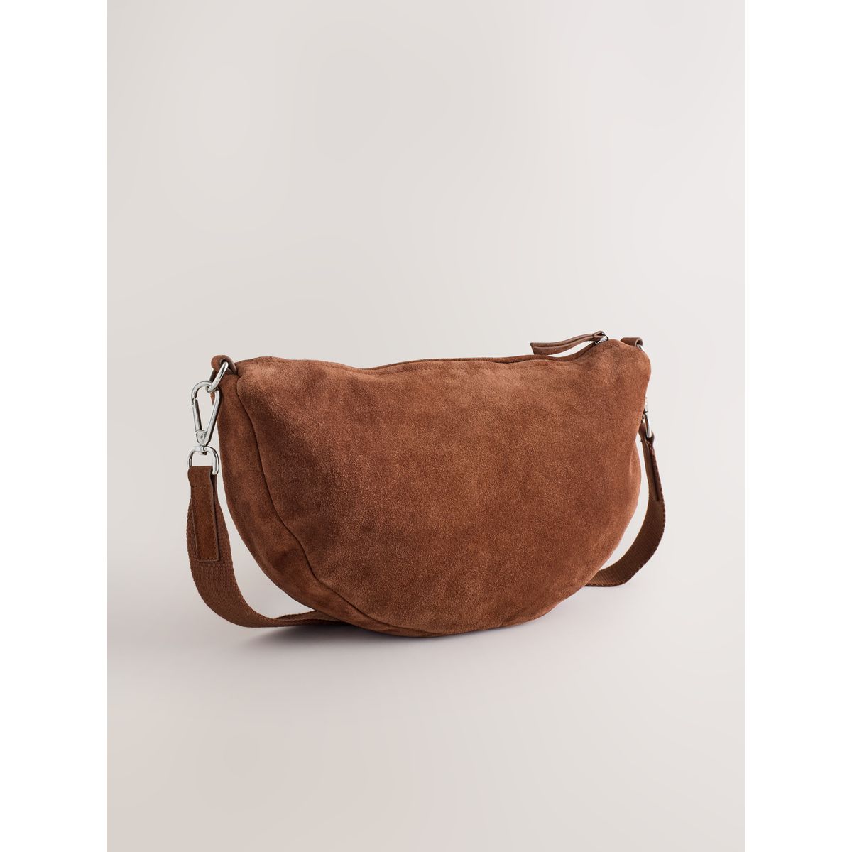 Sac banane à bandoulière en cuir marron fauve, NEXT