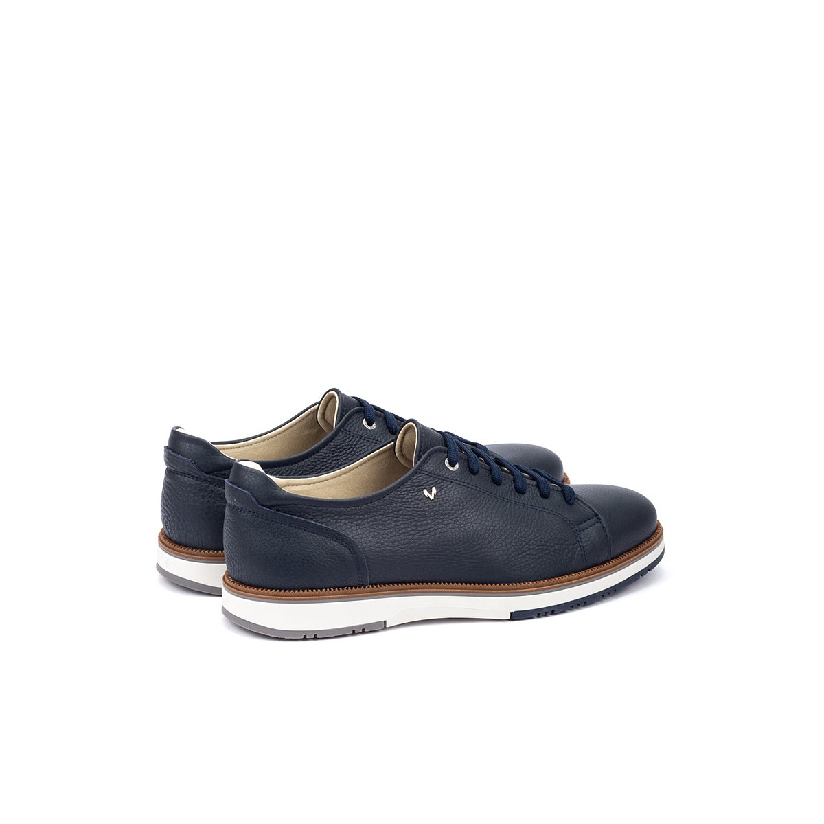 Baskets cuir Fulton navy, MARTINELLI