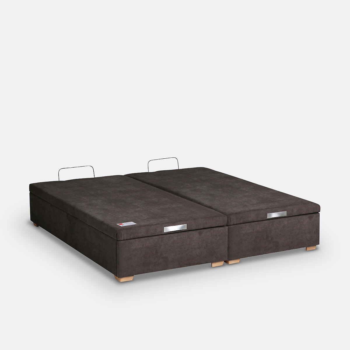 Sommier lit coffre Hercule gris béton, EPEDA