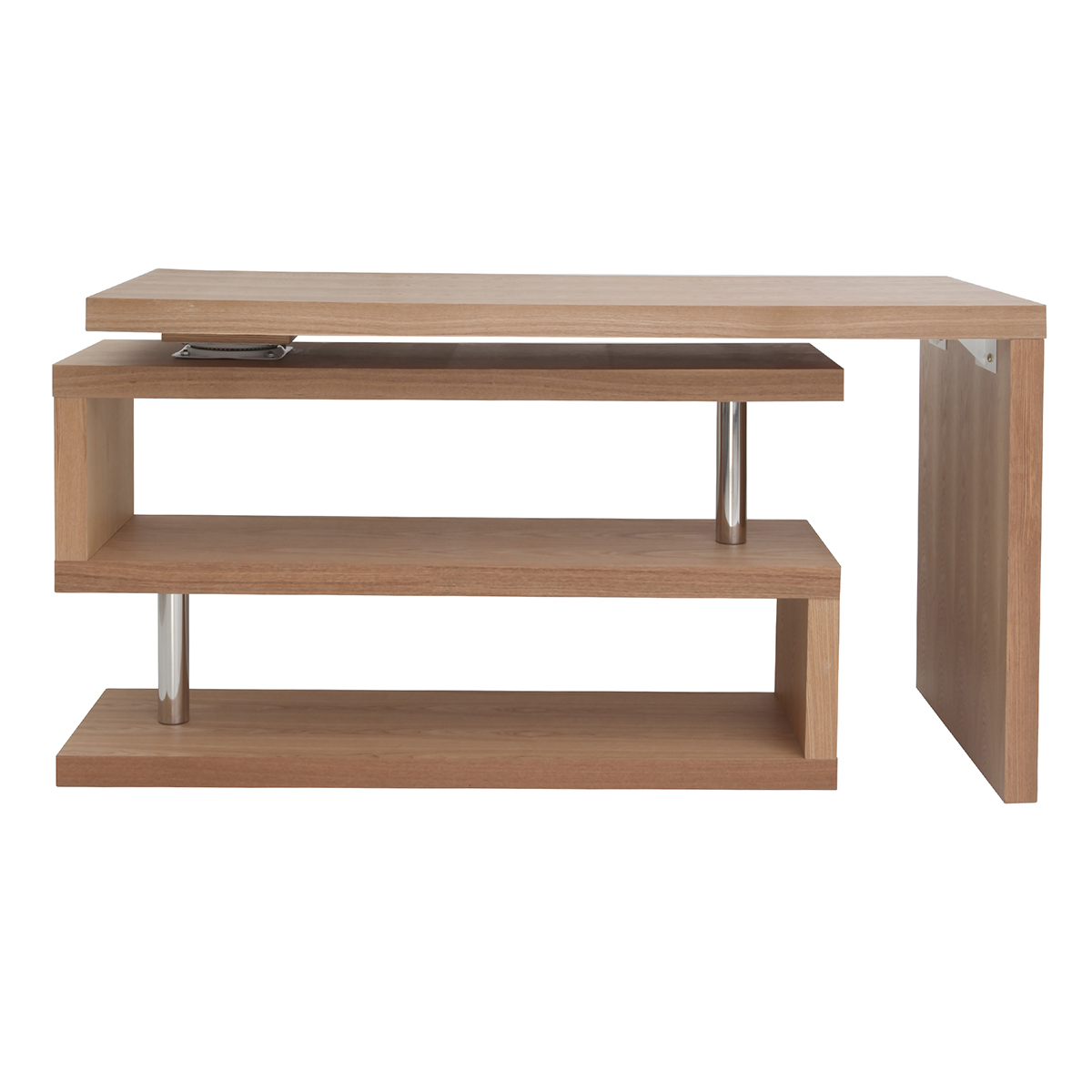 Bureau modulable design L140-218 cm MAX marron clair, MILIBOO