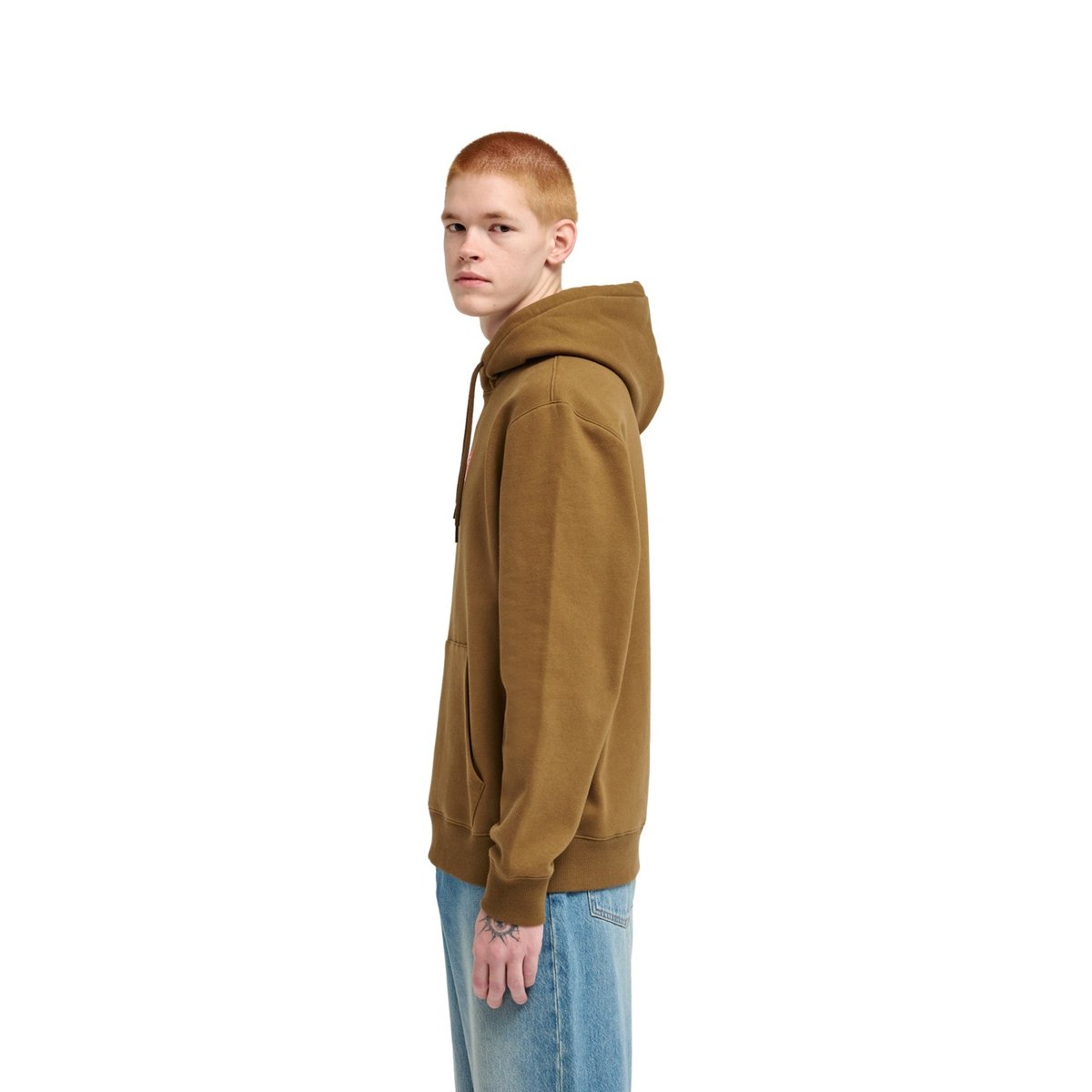 Sweat capuche SQUARE marron sepia, ELEMENT