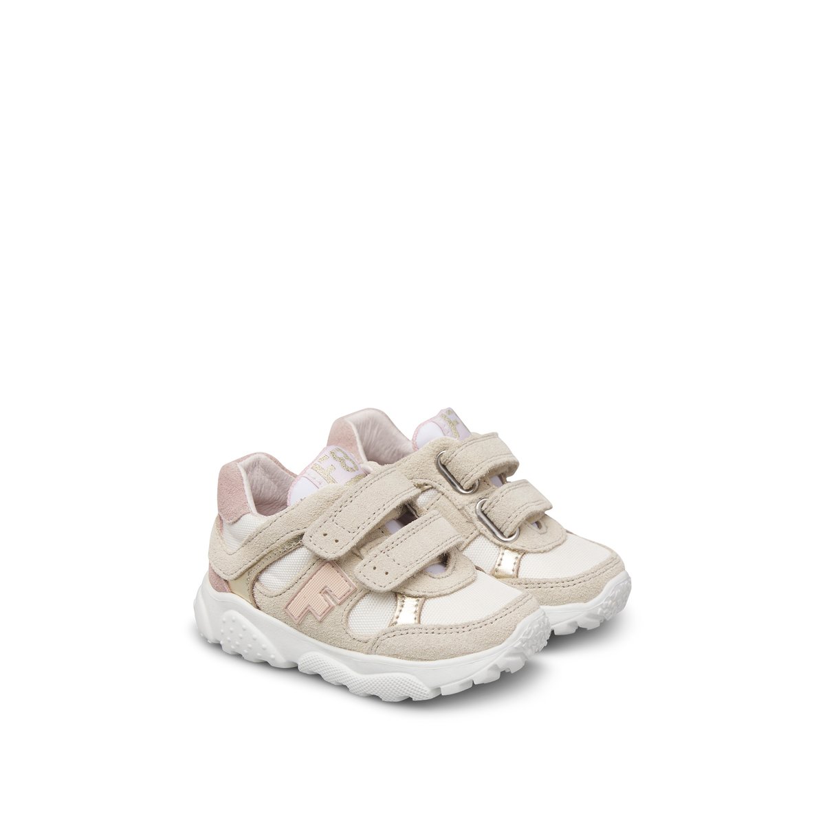 Sneakers en daim et tissu WIMY VL. blanc-platine-, FALCOTTO