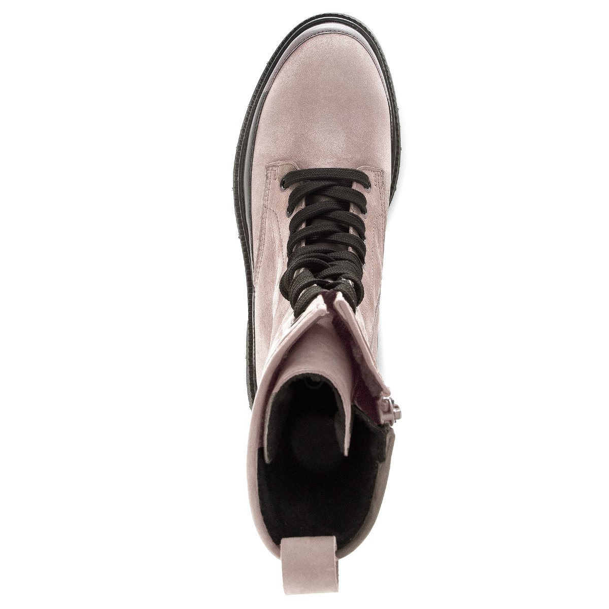 Bottines en suède à talon décroché taupe, GABOR