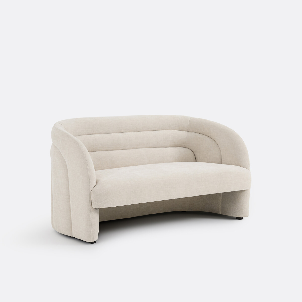 2-Sitzer-Sofa, aus feiner Chenille, QUITY beige, LA REDOUTE INTERIEURS