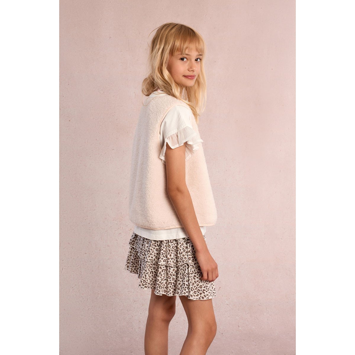 T-shirt manches à volants offwhite, MOLLY BRACKEN GIRL