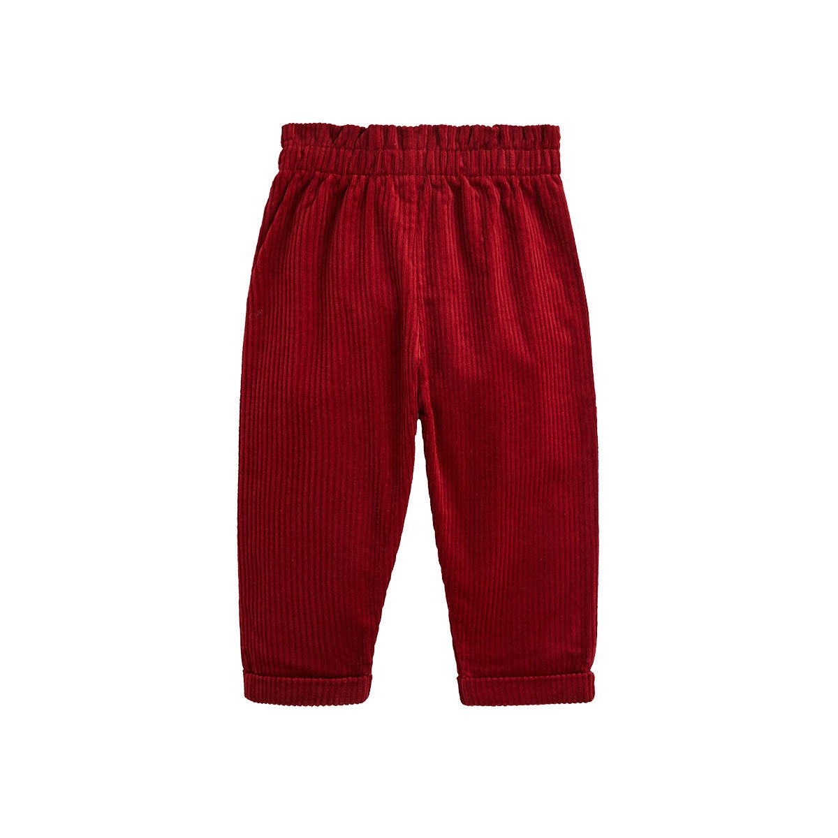 Pantalon bébé en velours côtelé Grace bordeaux, PETIT BEGUIN