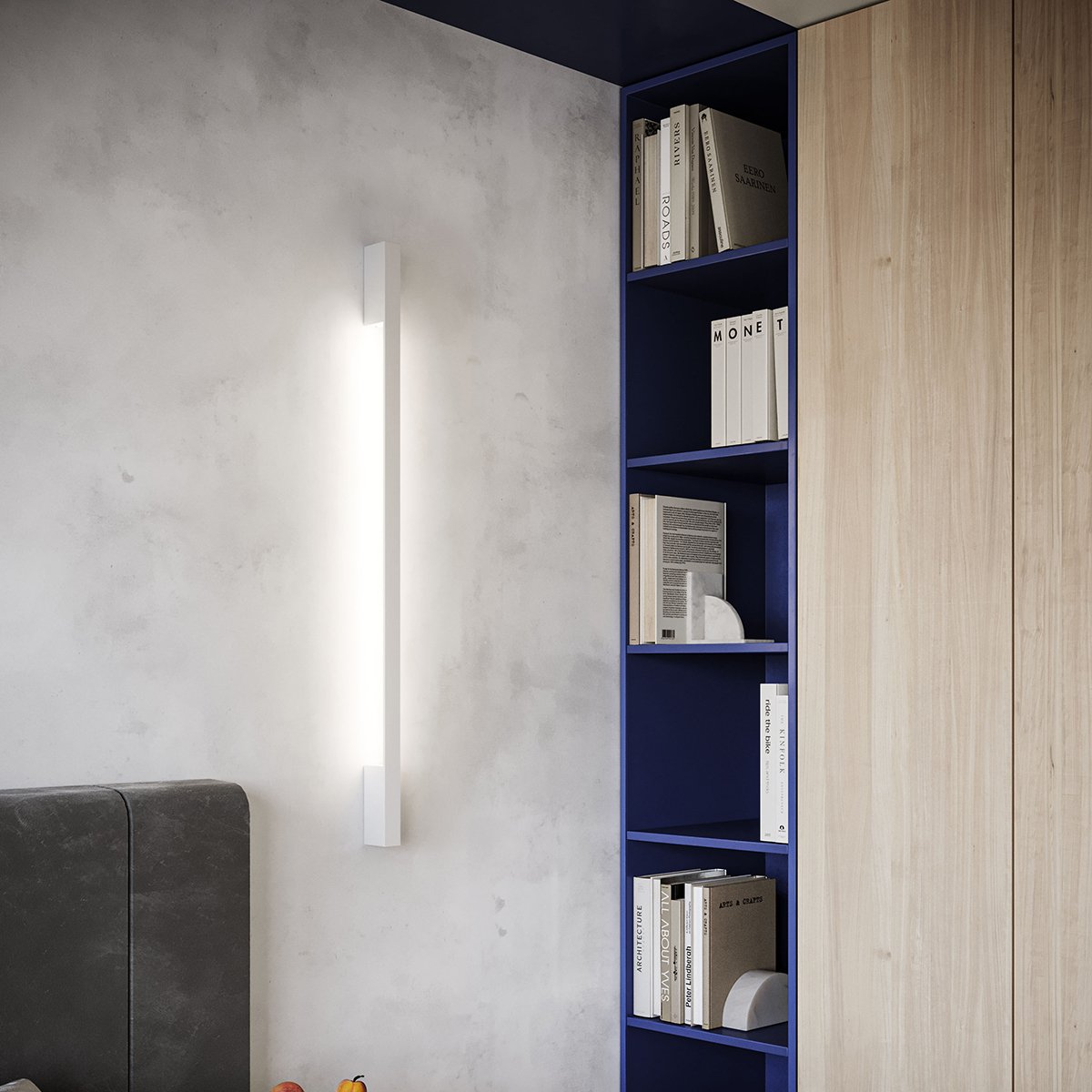 Applique murale Aluminium Blanc LED 1 Sappo blanc, EDEN