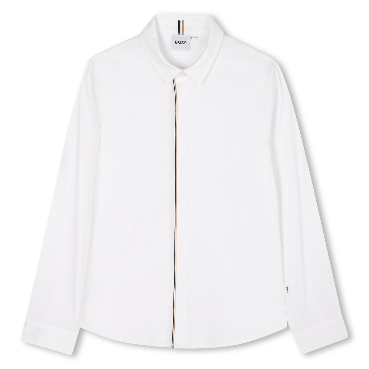 Chemise à manches longues blanc, BOSS KIDSWEAR