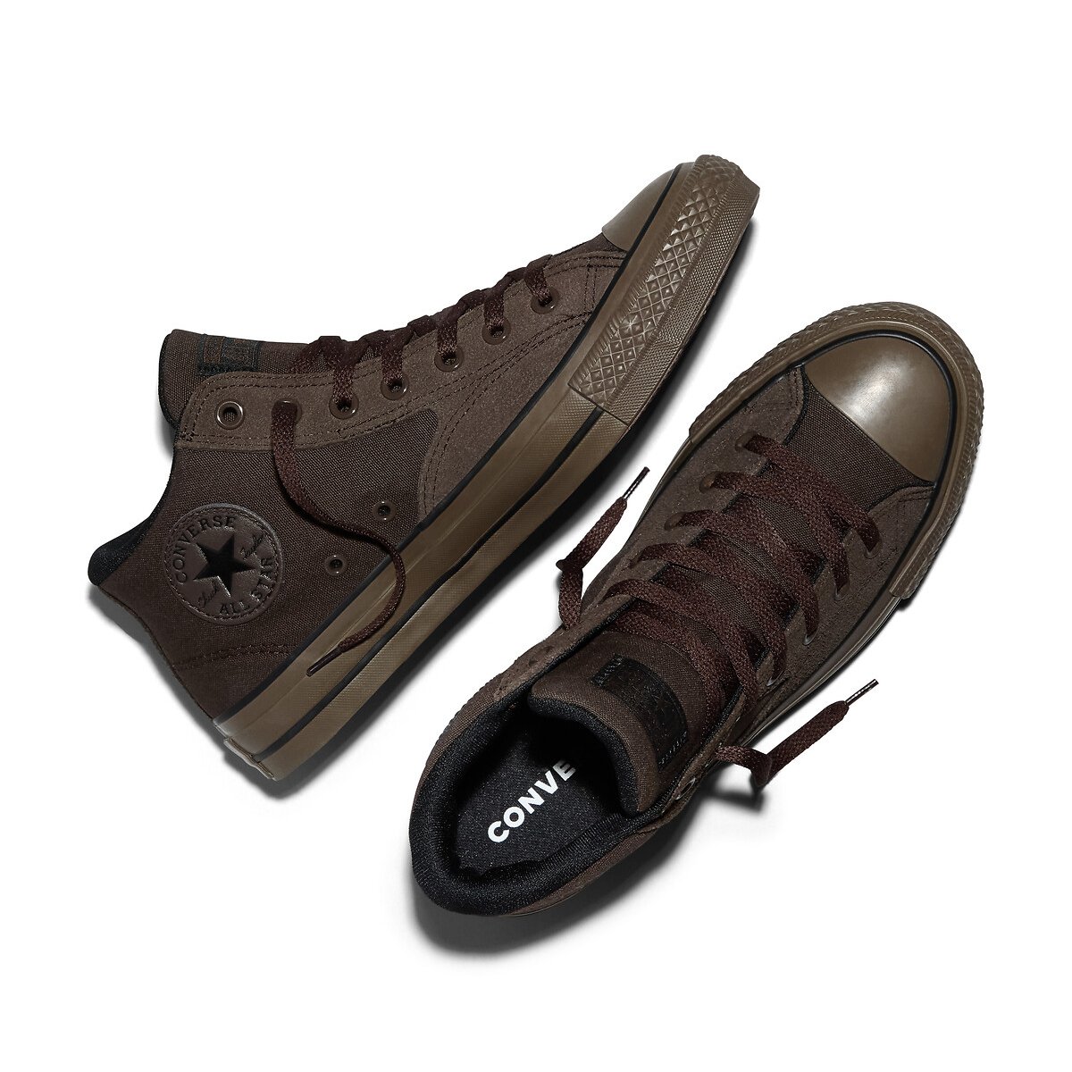 Scarpe da ginnastica CTAS MALDEN STREET MID marrone scuro, CONVERSE