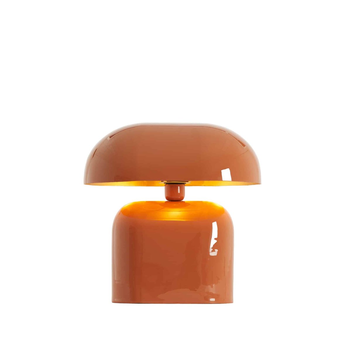 Lampe À Poser Métal TODD orange foncé, LIGHT & LIVING 
