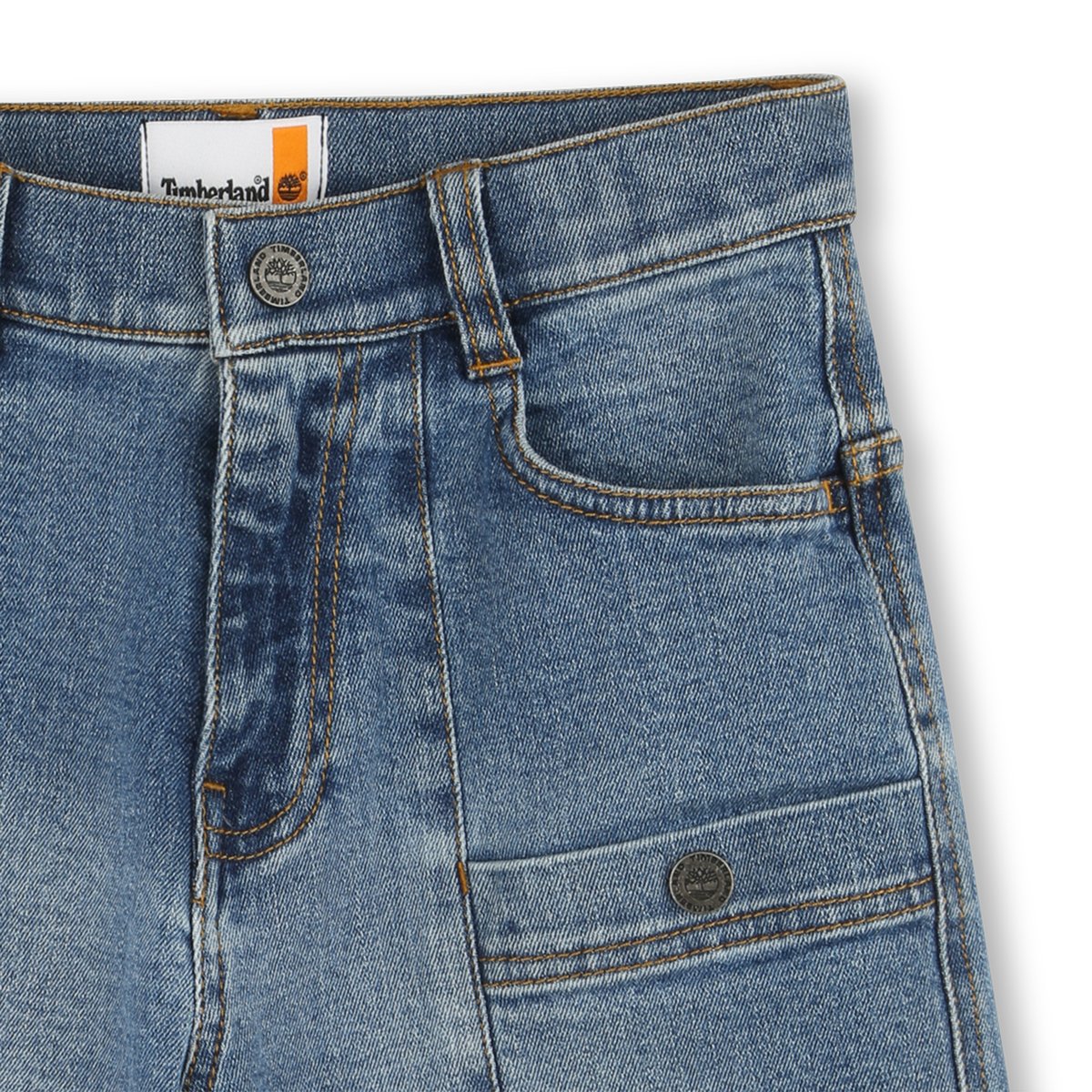 Bermuda ajustable en jean double stone+bleach, TIMBERLAND
