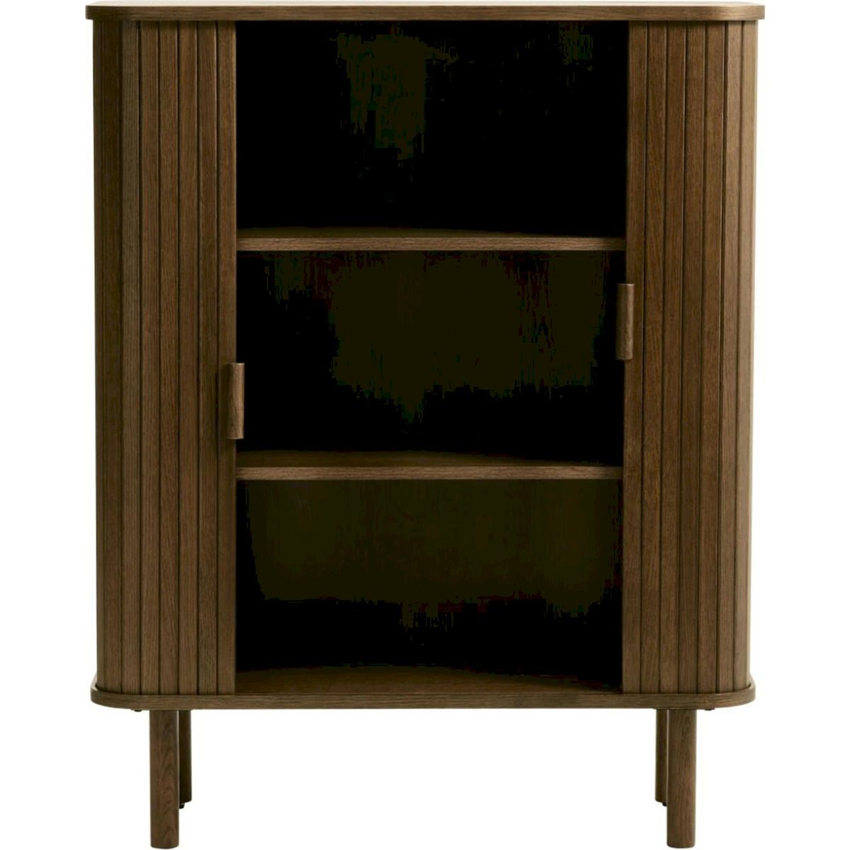 Commode haute en bois collection NEZKA chêne fumé, RECOLLECTION