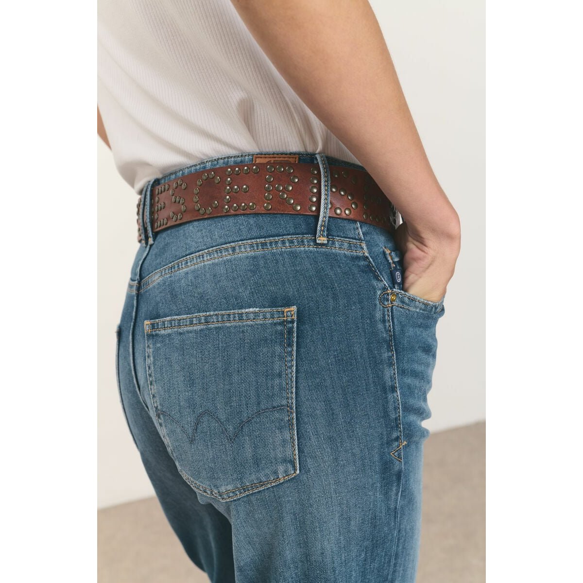 Jeans droite 400/18, 7/8ème blue, LE TEMPS DES CERISES