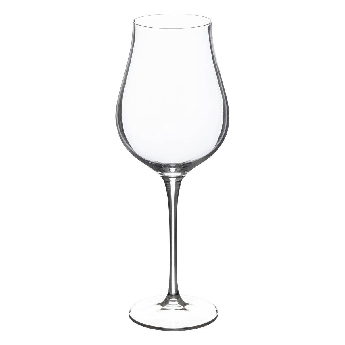 Lot de 6 verres à vin en verre cristallin 40 cl ORIANE transparent, SECRET DE GOURMET