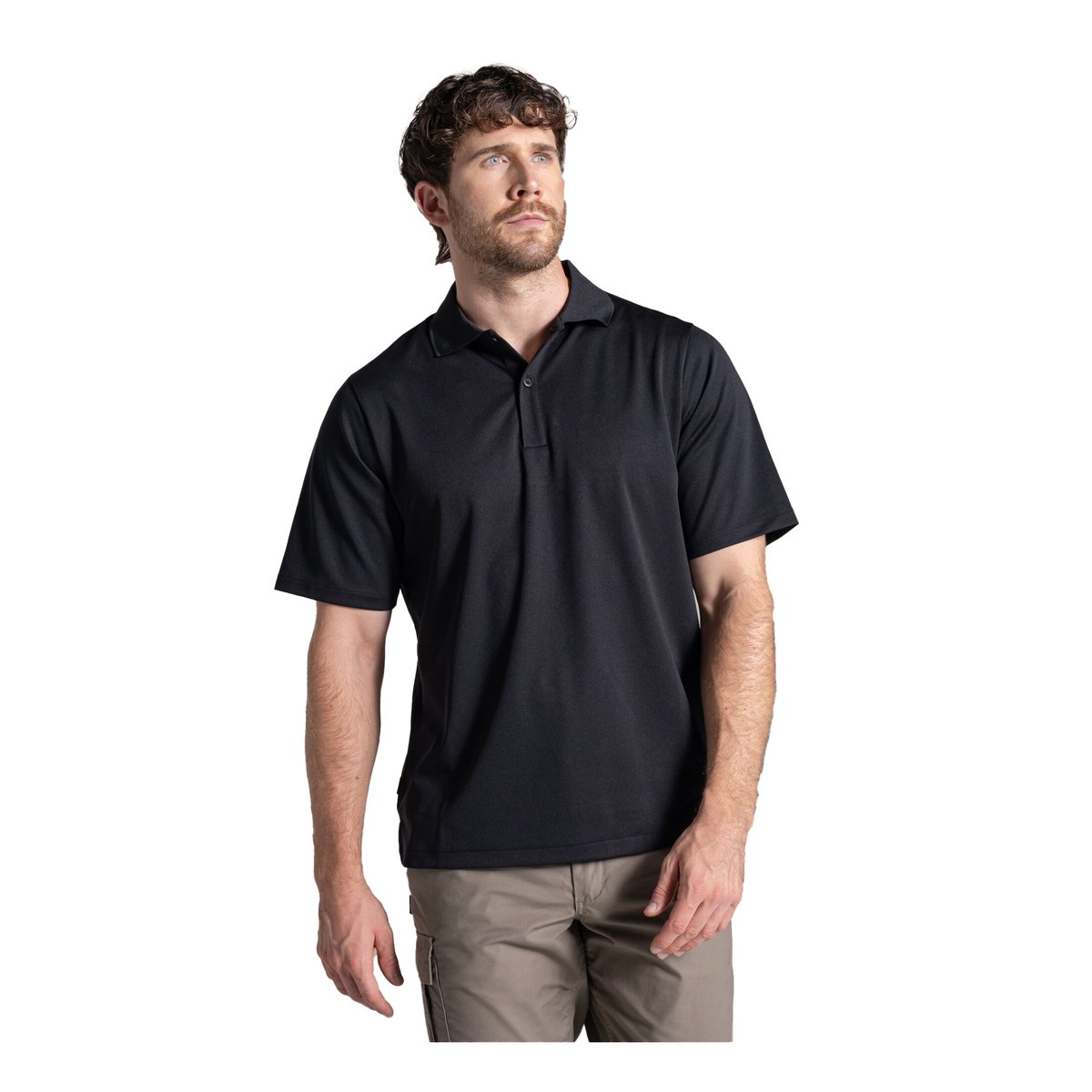 Polo décontracté manches courtes EXPERT BASECAMP noir, CRAGHOPPERS