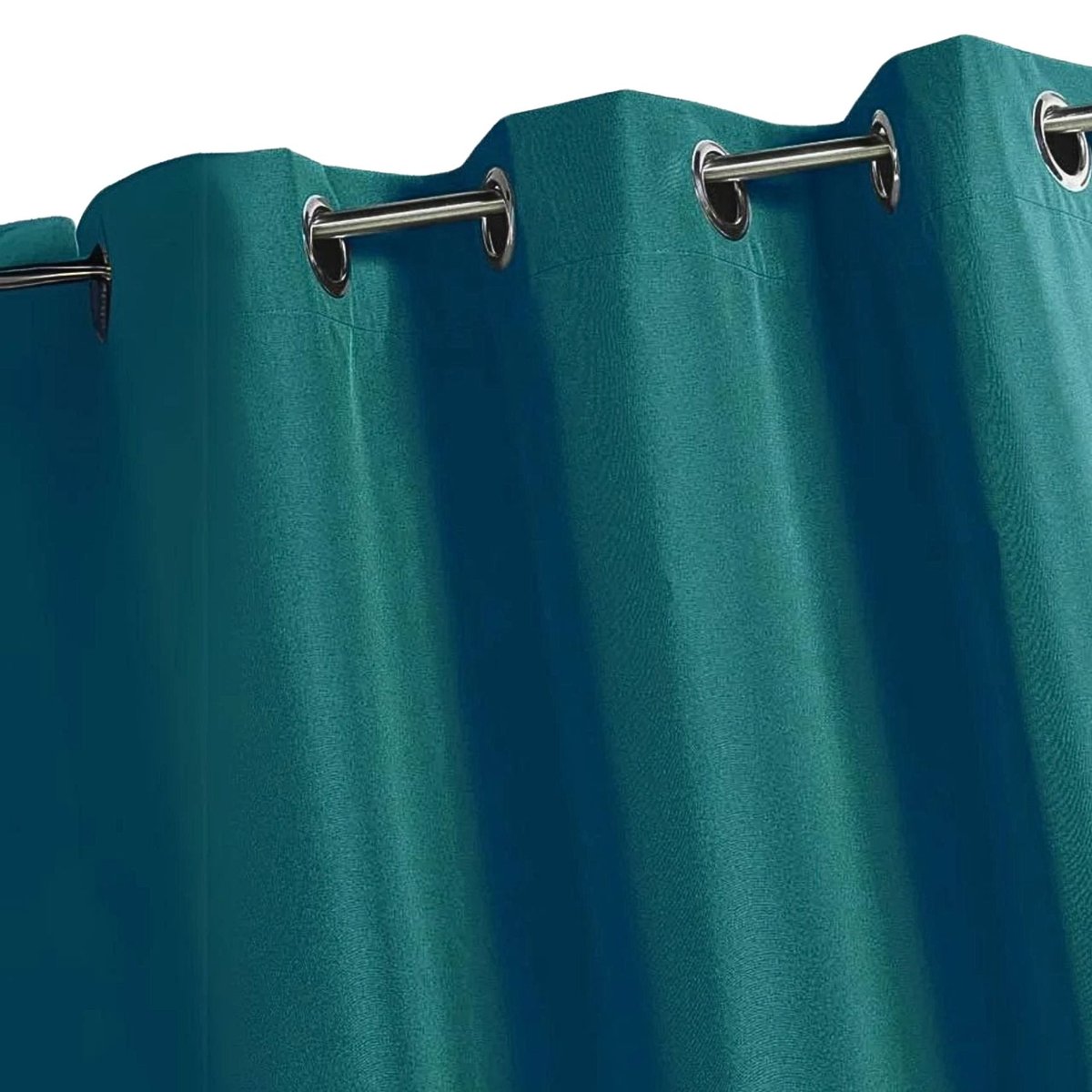 Rideau d'extérieur en tissu déperlant - QABANE bleu paon, HOME MAISON