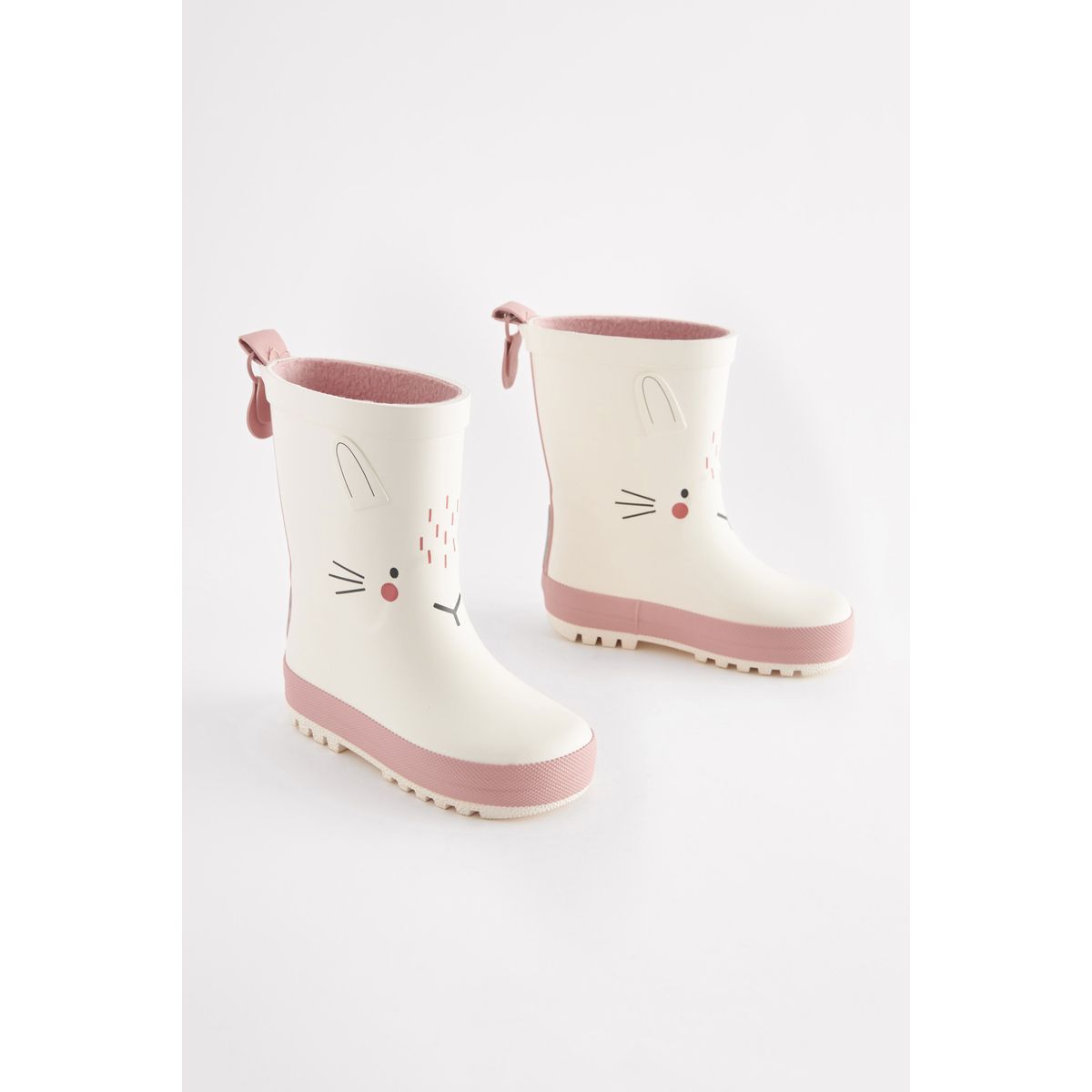 Bottes en caoutchouc motif personnage crème/blanc, NEXT