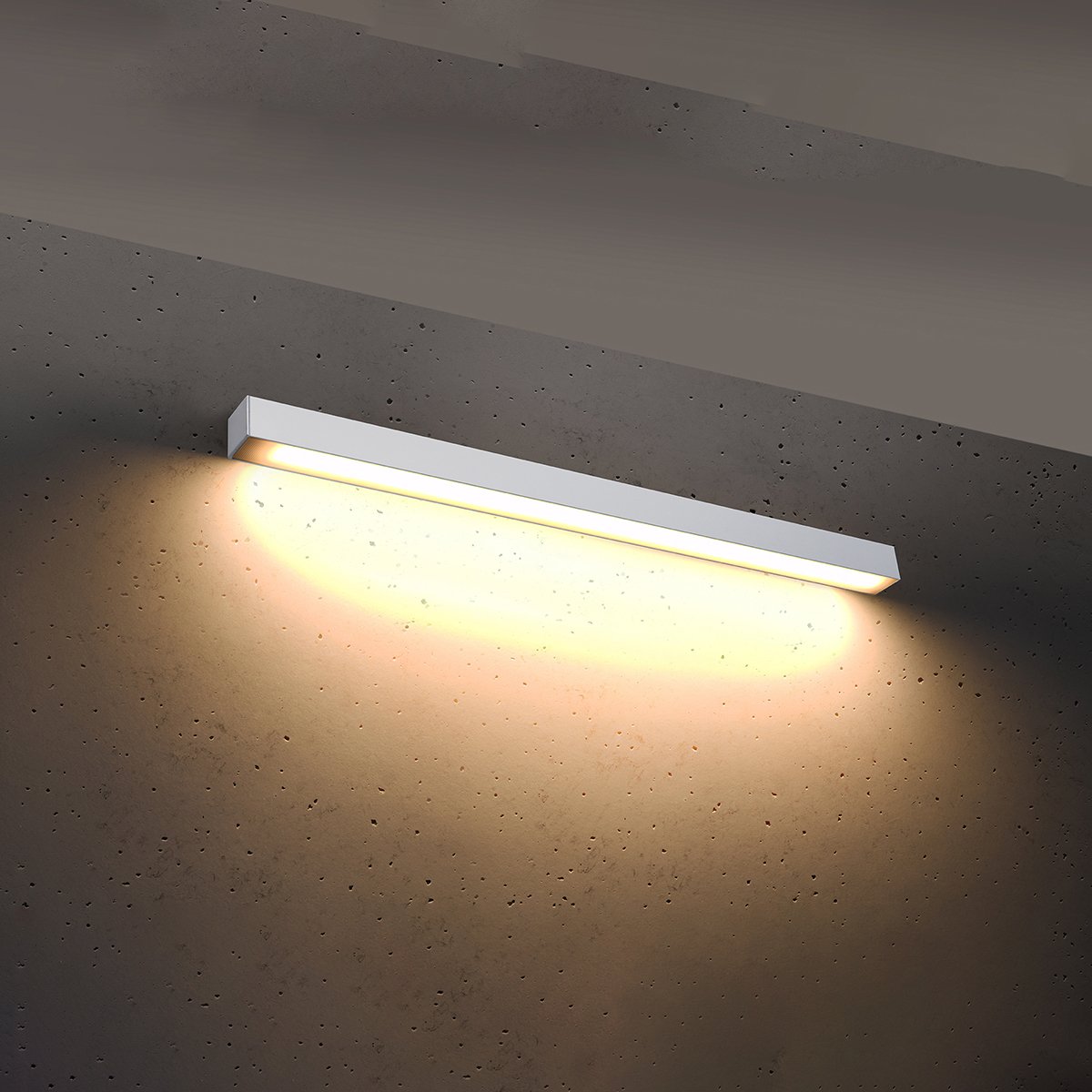 Applique murale Aluminium Blanc LED 1 Pinne blanc, EDEN