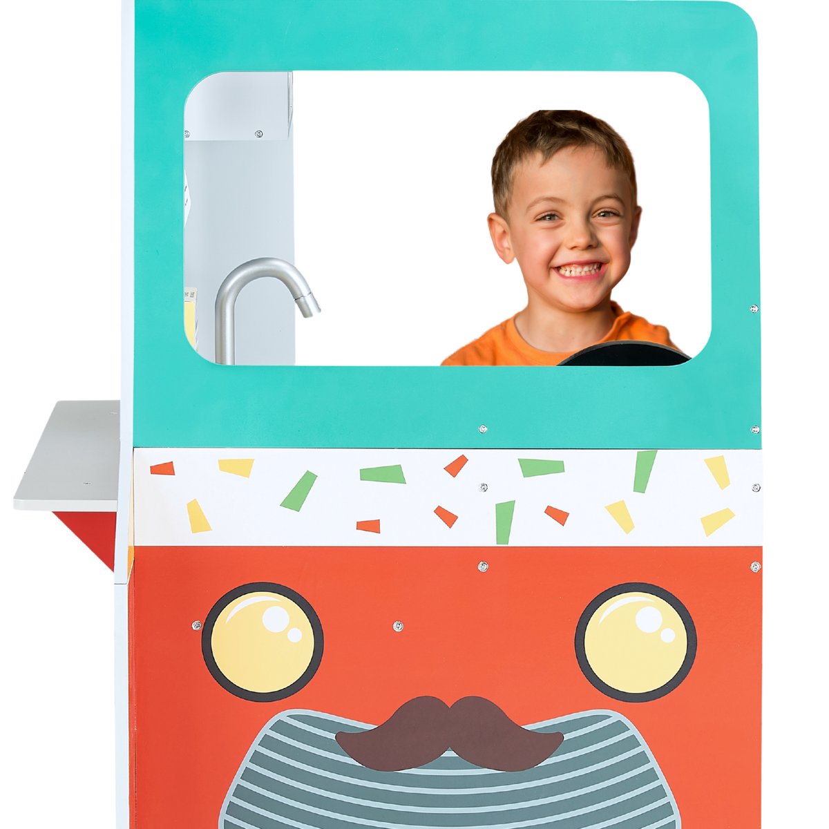 Food Truck Bois Cuisin Enfants Camion Taco couleur unique, TEAMSON KIDS