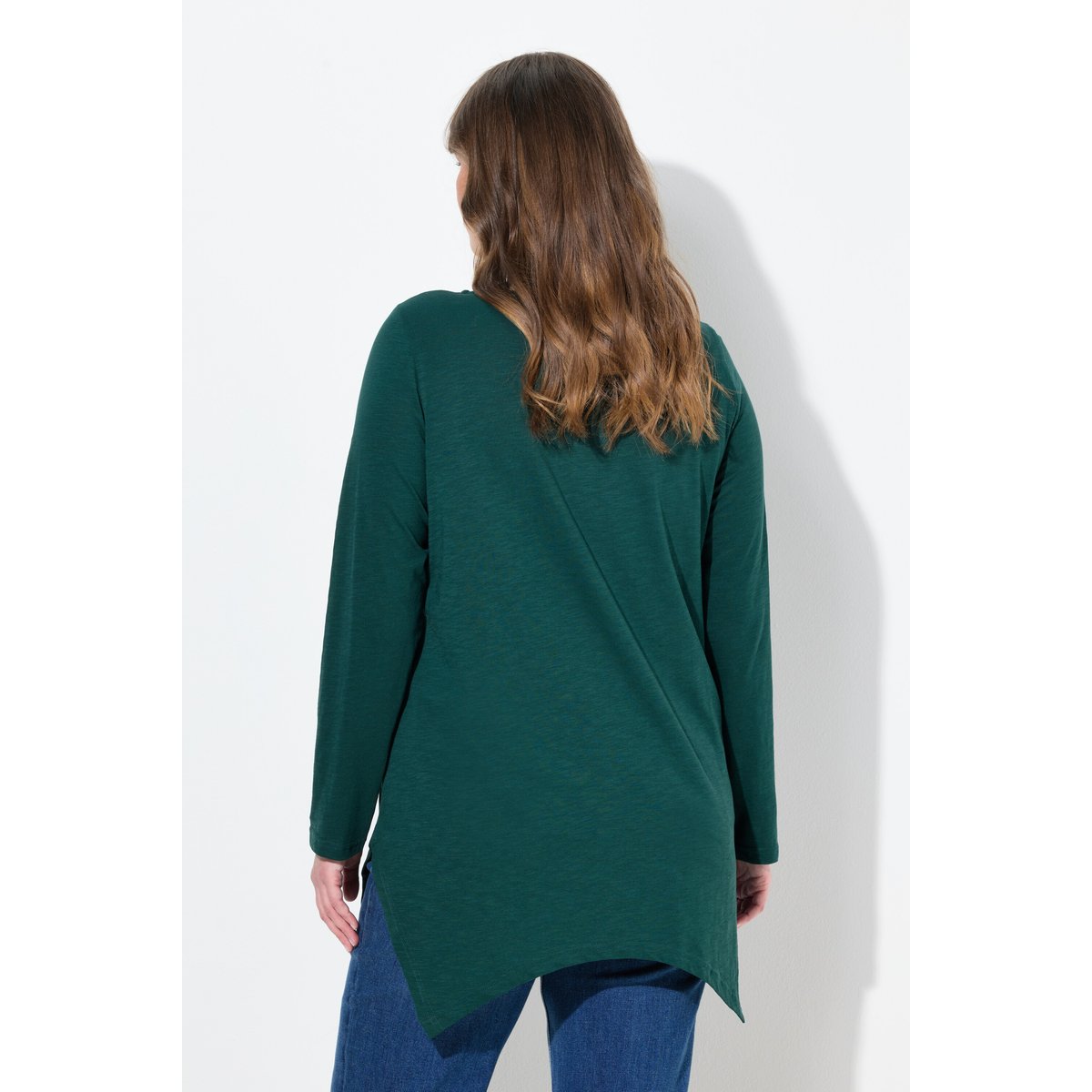 T-shirt en coton bio vert émeraude, ULLA POPKEN
