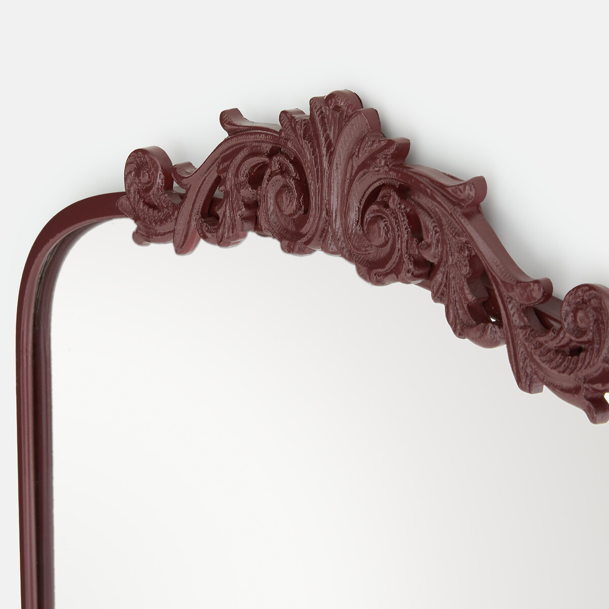 Espelho de parede, metal de ferro lacado, comprimento 61 x altura 93 cm, JINIA bordeaux, LA REDOUTE INTERIEURS
