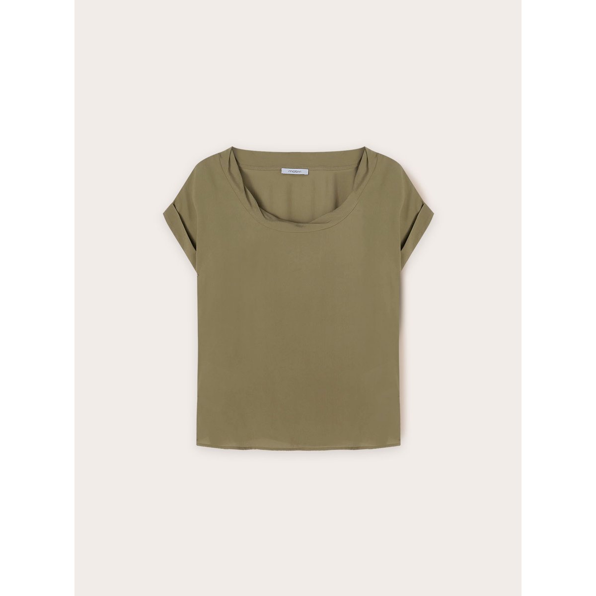 Blouse à bord torsadé verde militare, MOTIVI