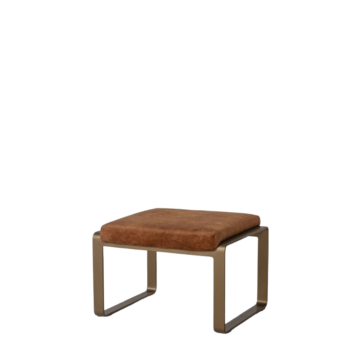 Ambala Faux Suede Footstool ochre, SO'HOME