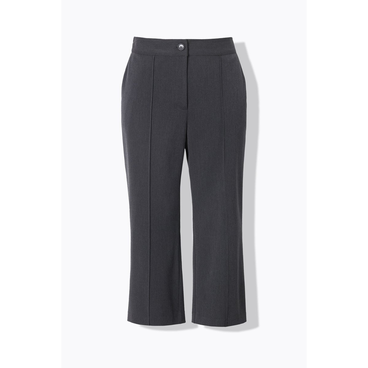 Jupe-culotte à jambe large et taille chiné anthracite, ULLA POPKEN