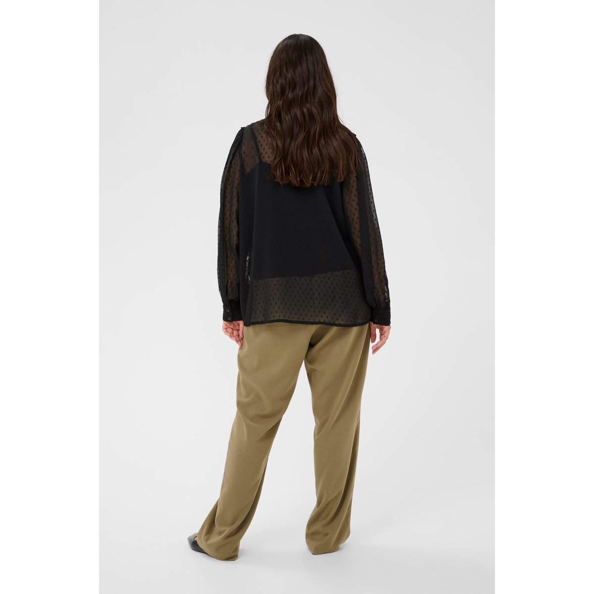 Chemise à manches longues noir black deep, KAFFE CURVE