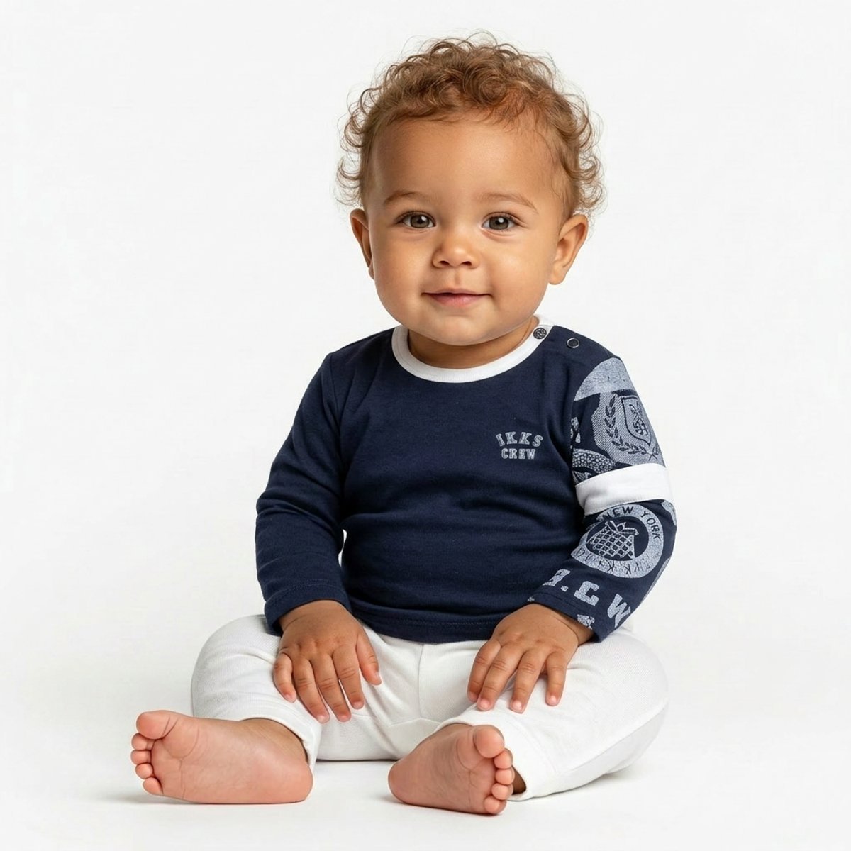 T-shirt bébé - Très bon état bleu, IKKS