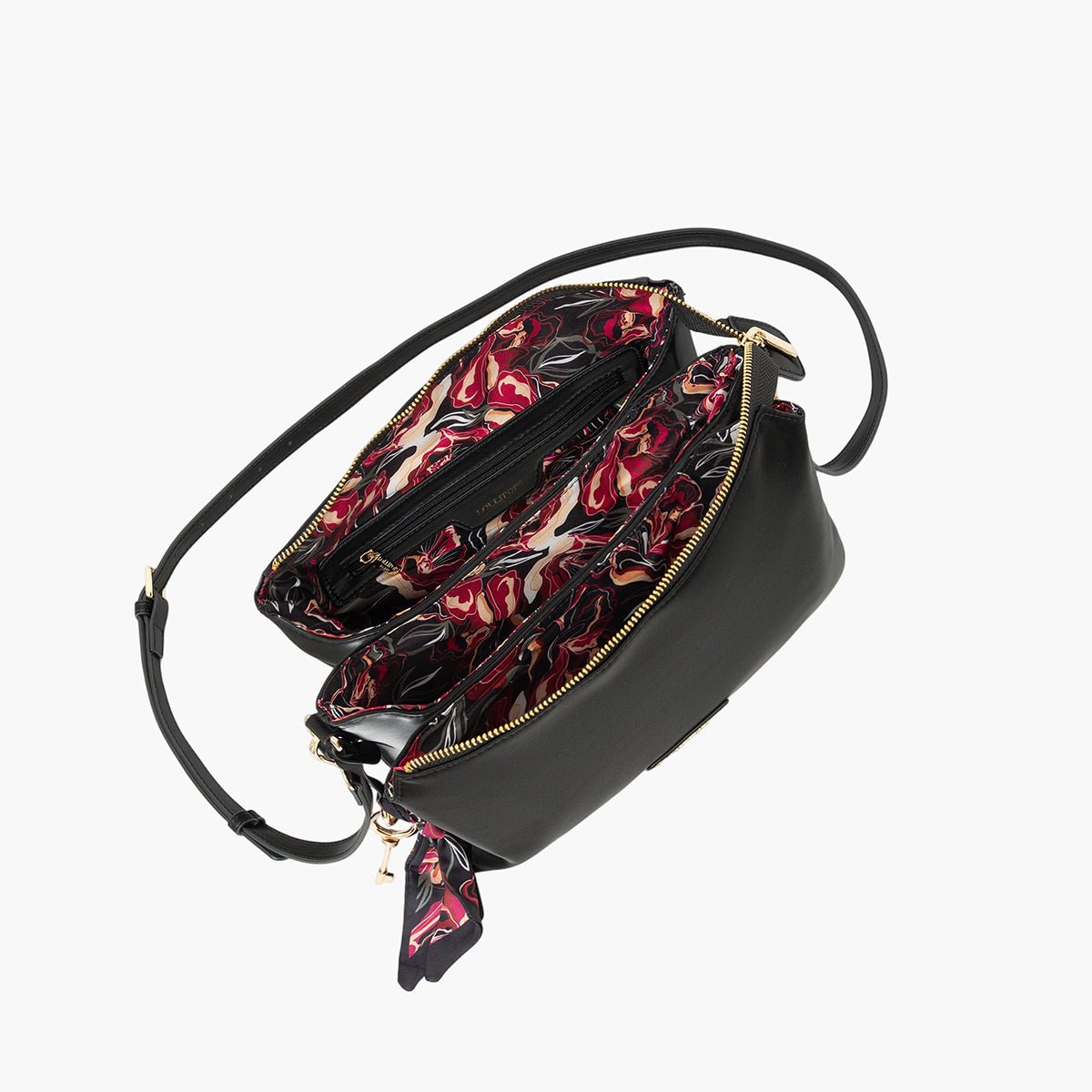 Sac multi poches Teya noir,doré, LOLLIPOPS