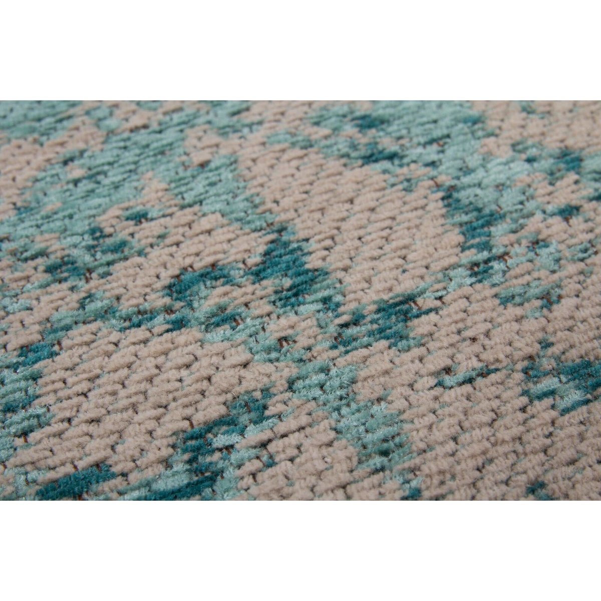 Tapis en coton fait main, NOSTALGIE bleu, ARTE ESPINA
