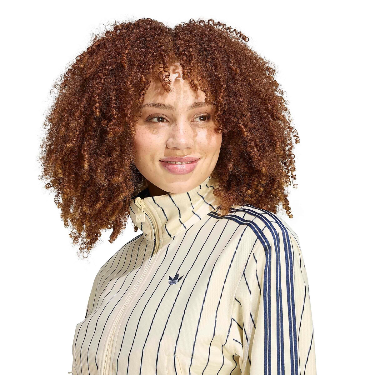 Veste zippée réversible FIREBIRD ecru/bleu, adidas Originals