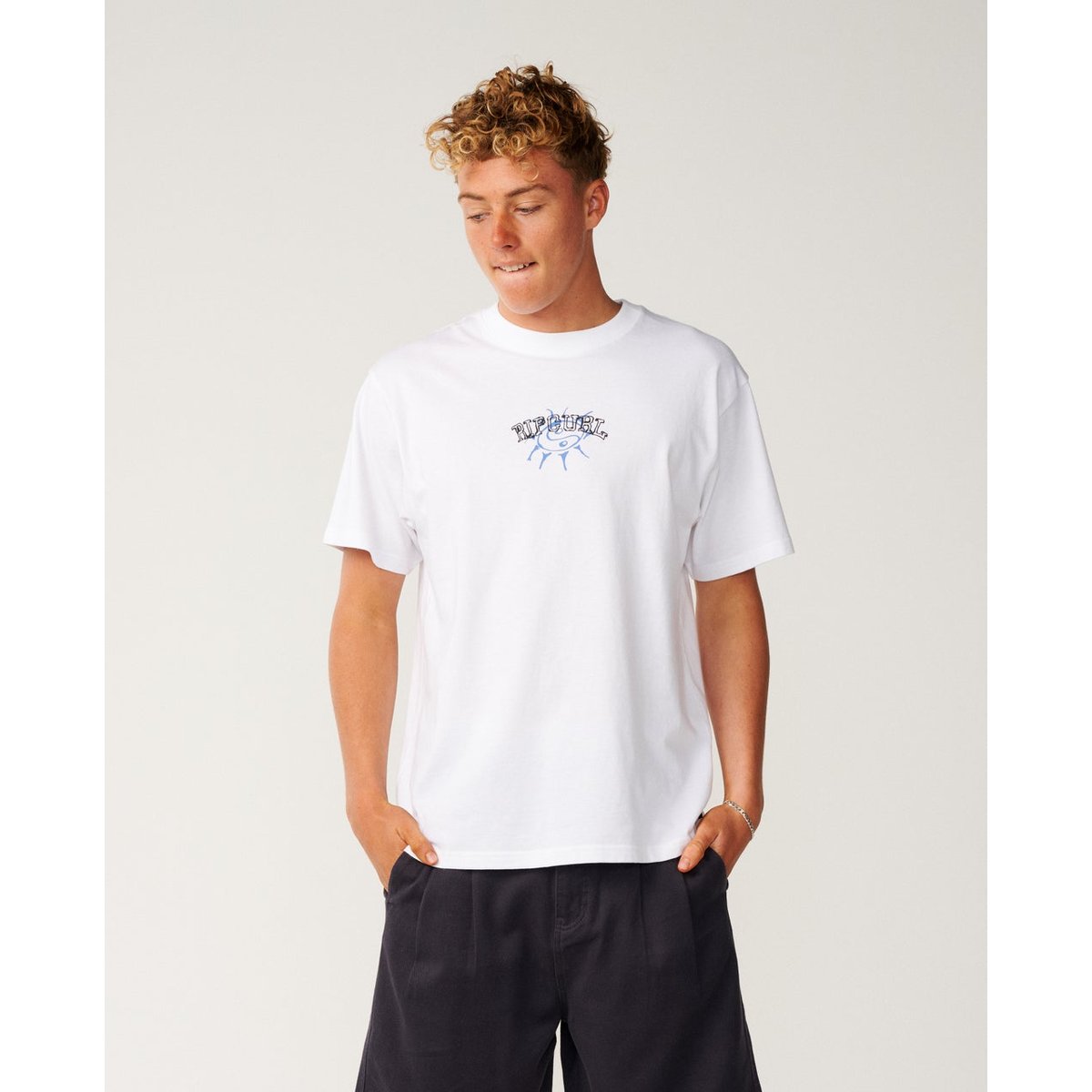 T-shirt Loose DISORDER Balance blanc, RIP CURL