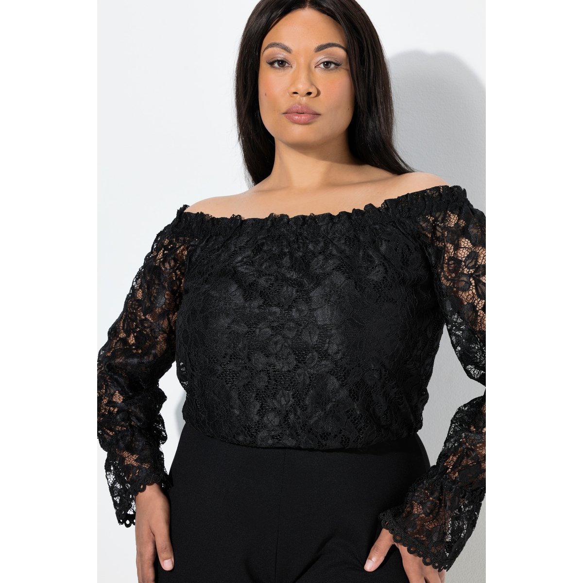 Combinaison jambe large noir, ULLA POPKEN