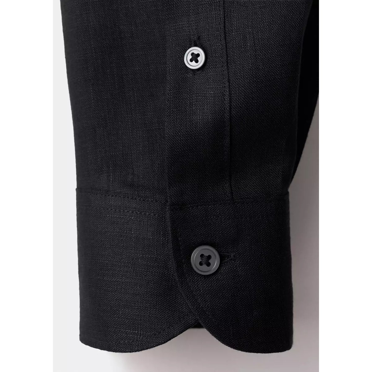 Chemise slim-fit 100 % lin noir, MANGO MAN
