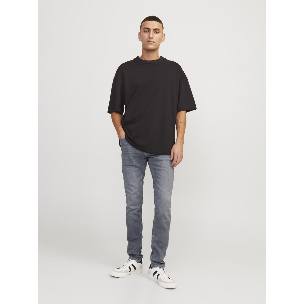 Jean Skinny grey denim, JACK & JONES