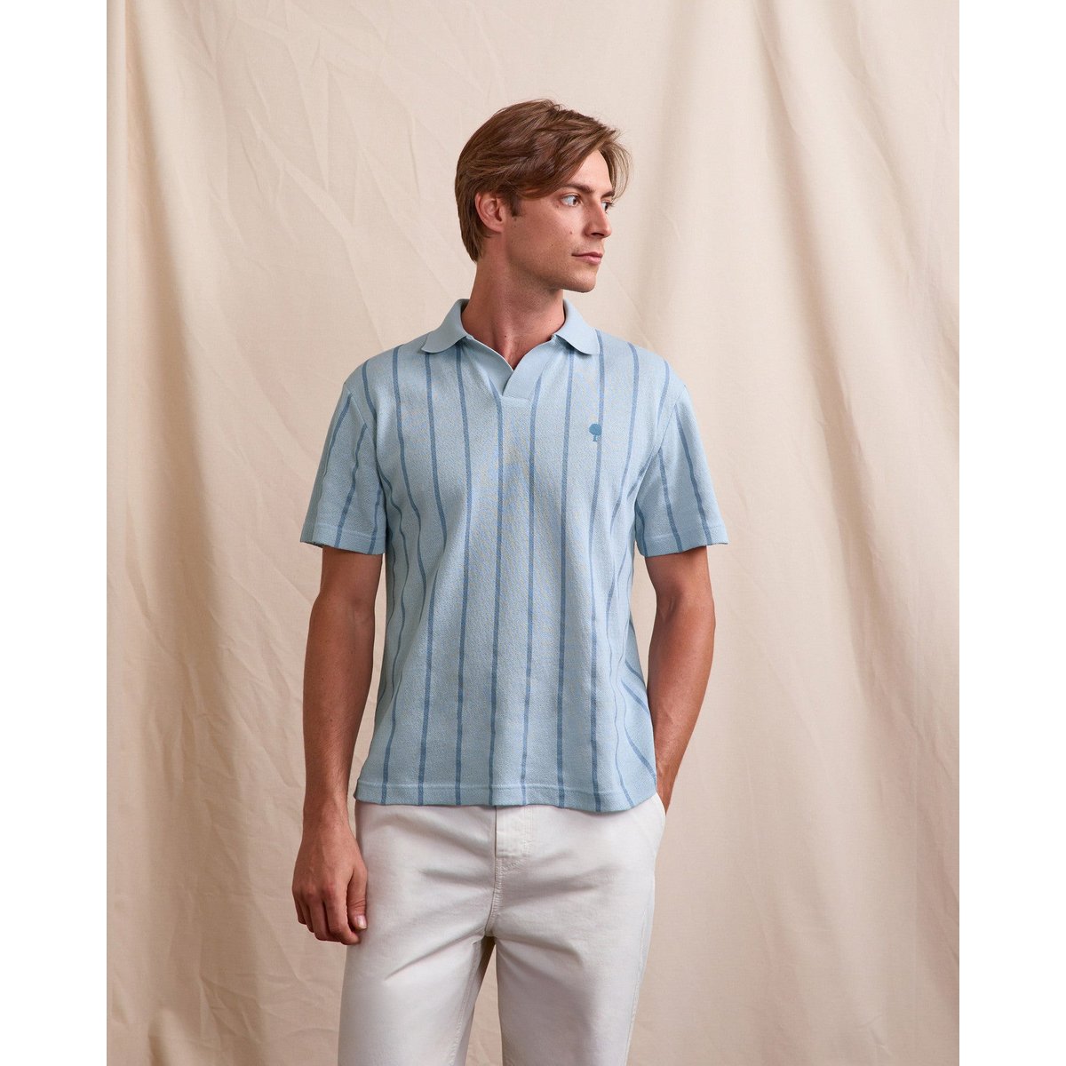 Polo BLACHE bleu clair, FAGUO