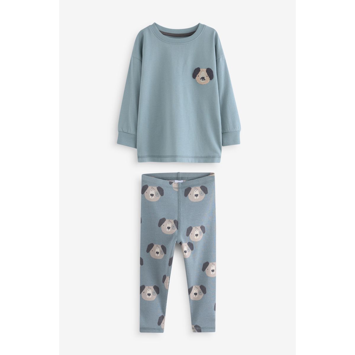 Pyjama côtelé , lot de 3 animal bleu/brun/vert kaki, NEXT