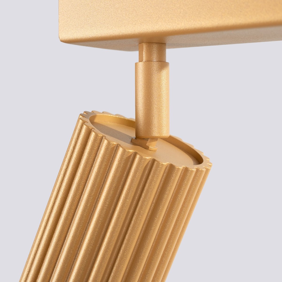 Plafonnier Aluminium Doré GU10 4 Karbon Line jaune, EDEN