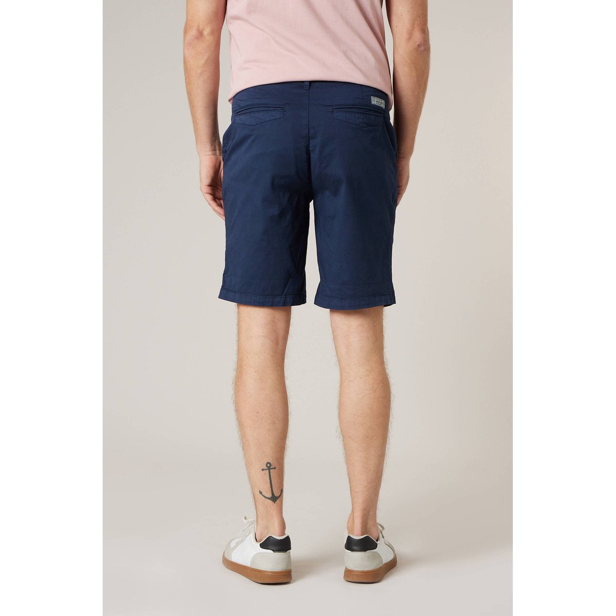 Bermuda régular homme en coton stretch MATHY navy, DEELUXE