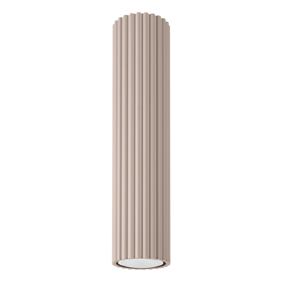 Plafonnier Aluminium Taupe GU10 1 Karbon marron, EDEN