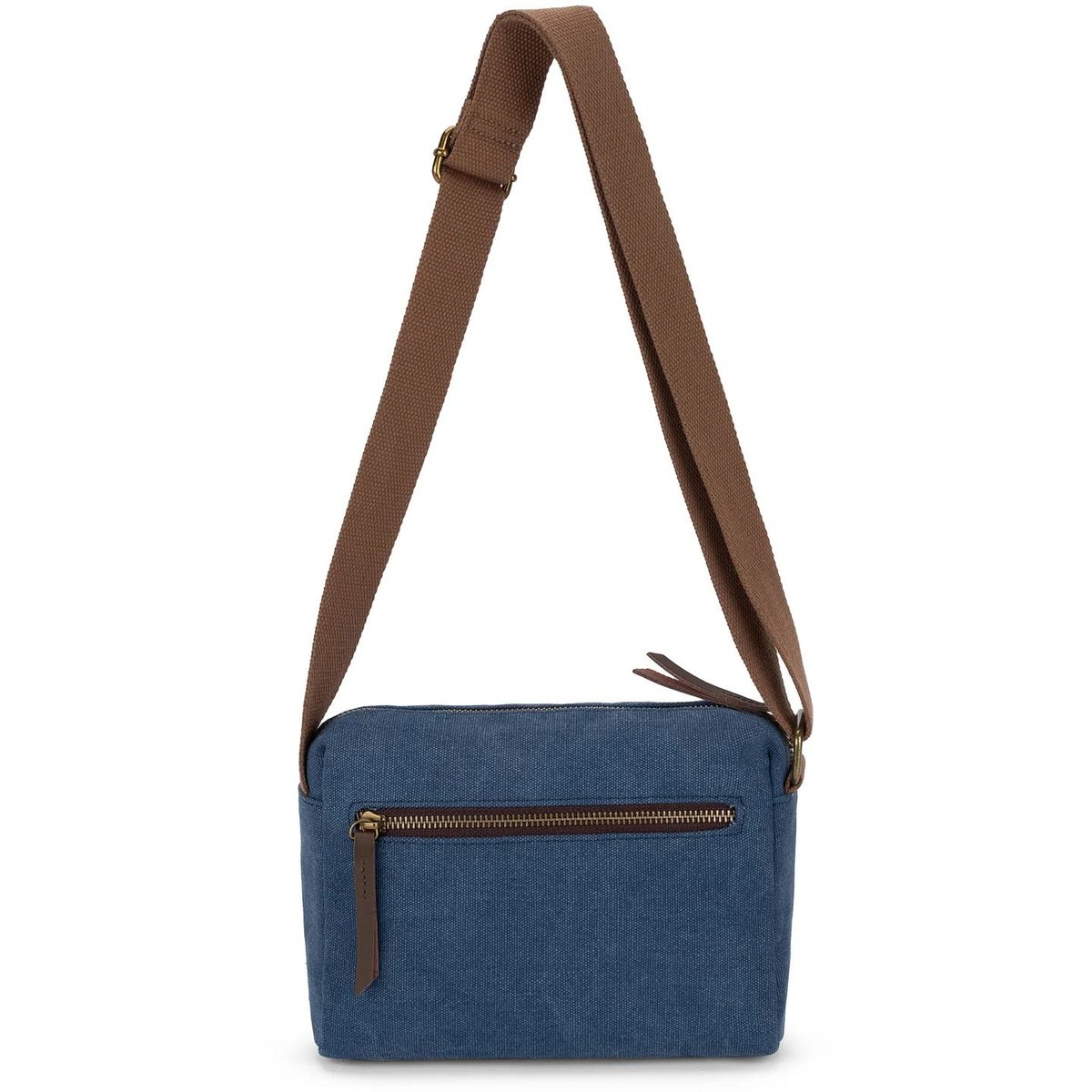 Sac trotteur en toile et cuir GARIBALDI denim, OH MY BAG