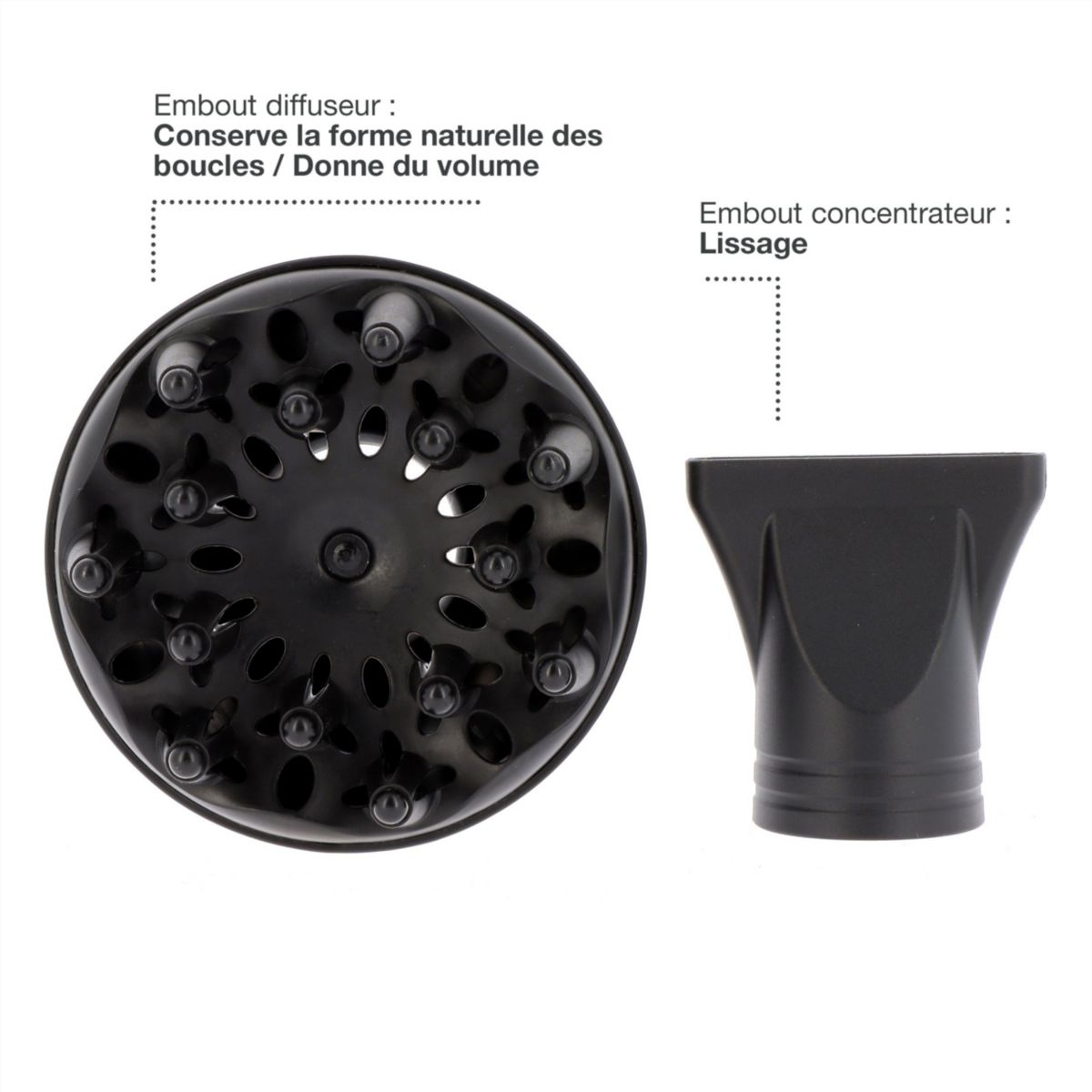 Sèche cheveux ESC5 SOLAYA noir, ESSENTIEL B