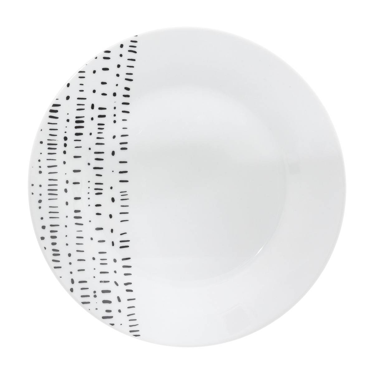 Service de table 18 pièces en céramique BERBERE blanc, SECRET DE GOURMET