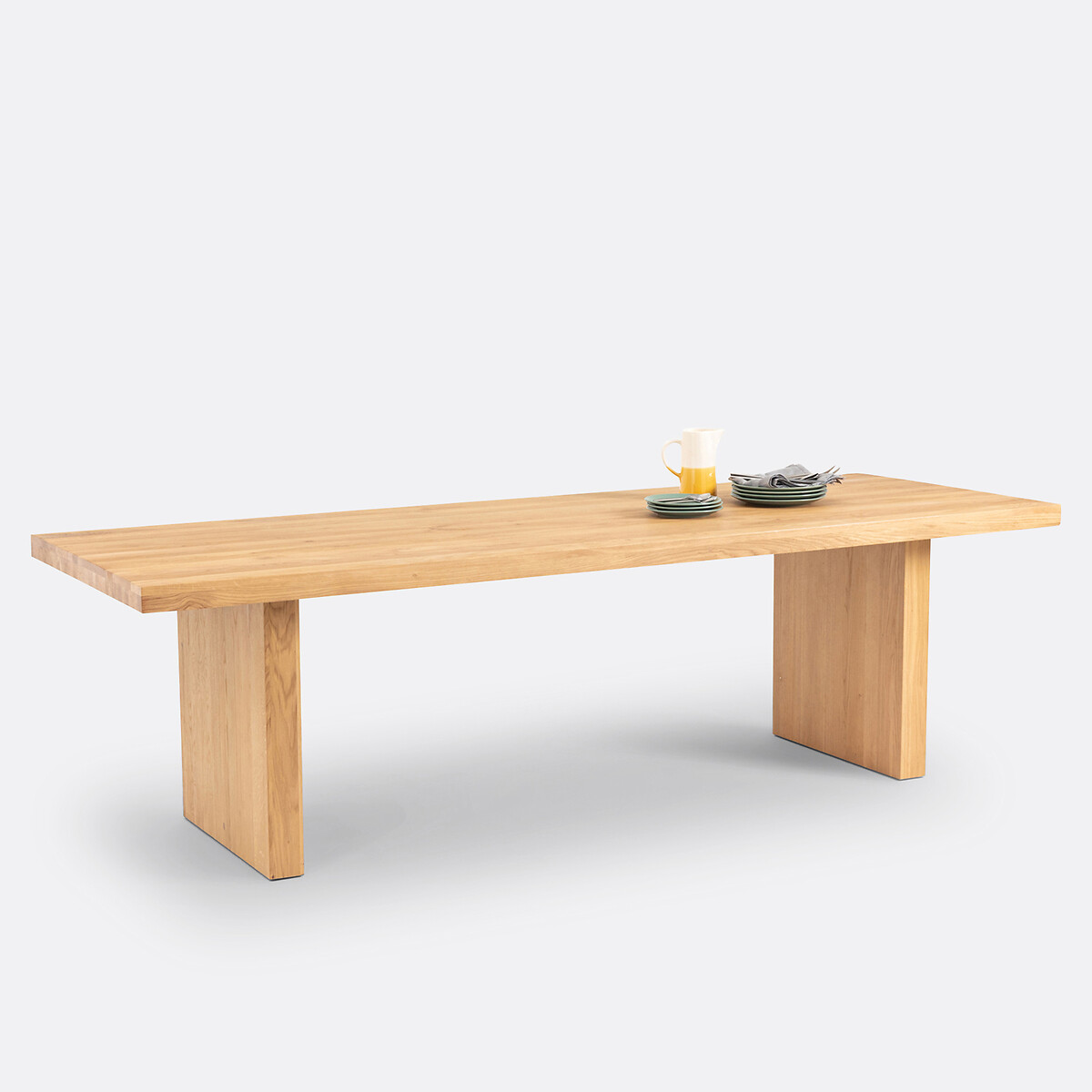 Table à manger, 8 à 10 couverts, en chêne massif, VOVA chêne, LA REDOUTE INTERIEURS