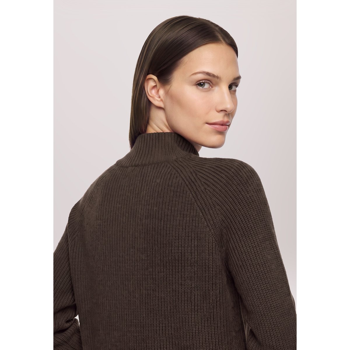 Pull en cachemire à col light maroon, BETTY BARCLAY