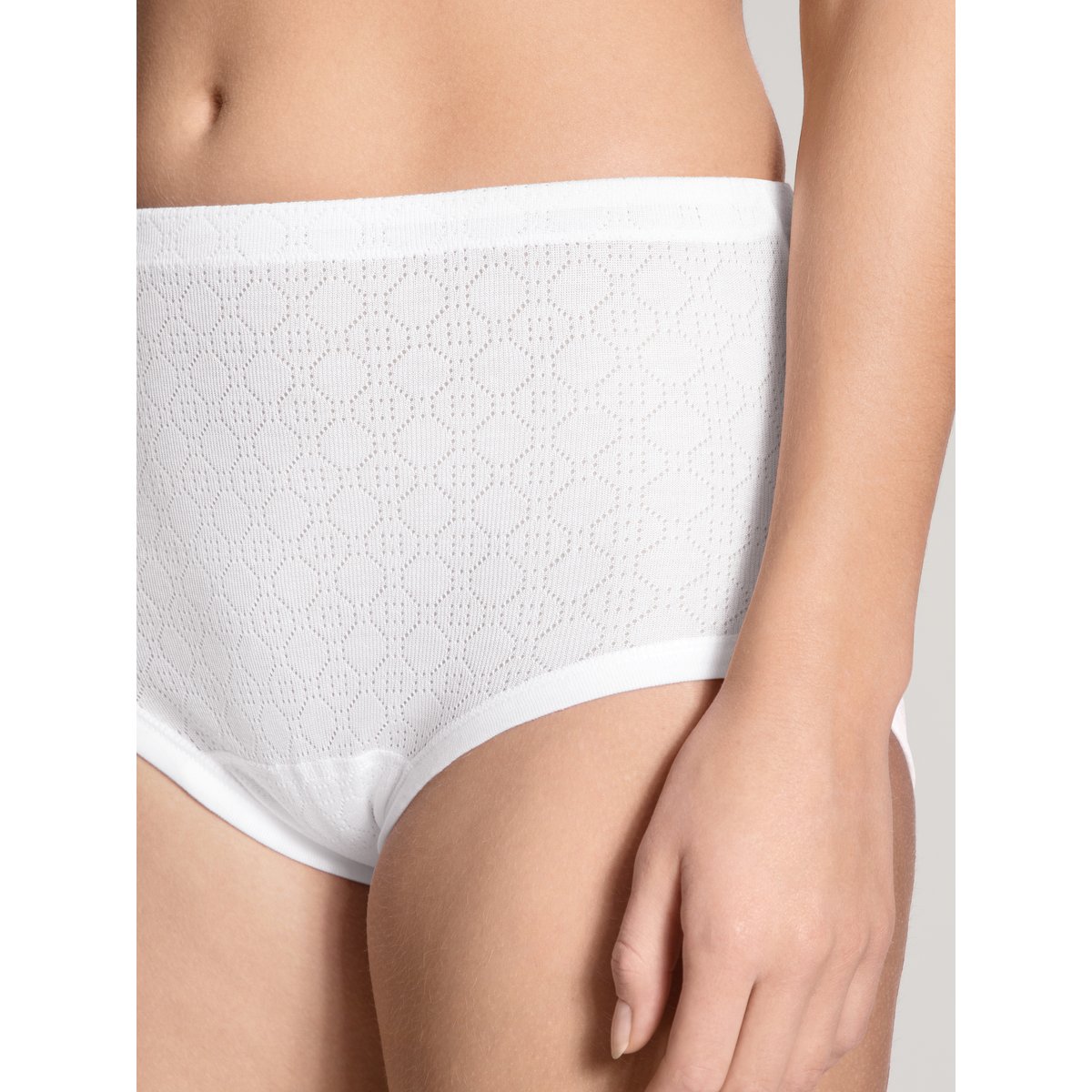 Culotte Coton ICONICS blanc, CALIDA