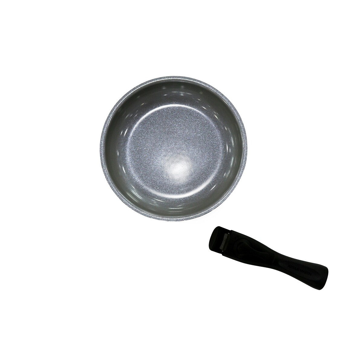 Set de 3 casseroles avec poignée grenat, ARTHUR MARTIN