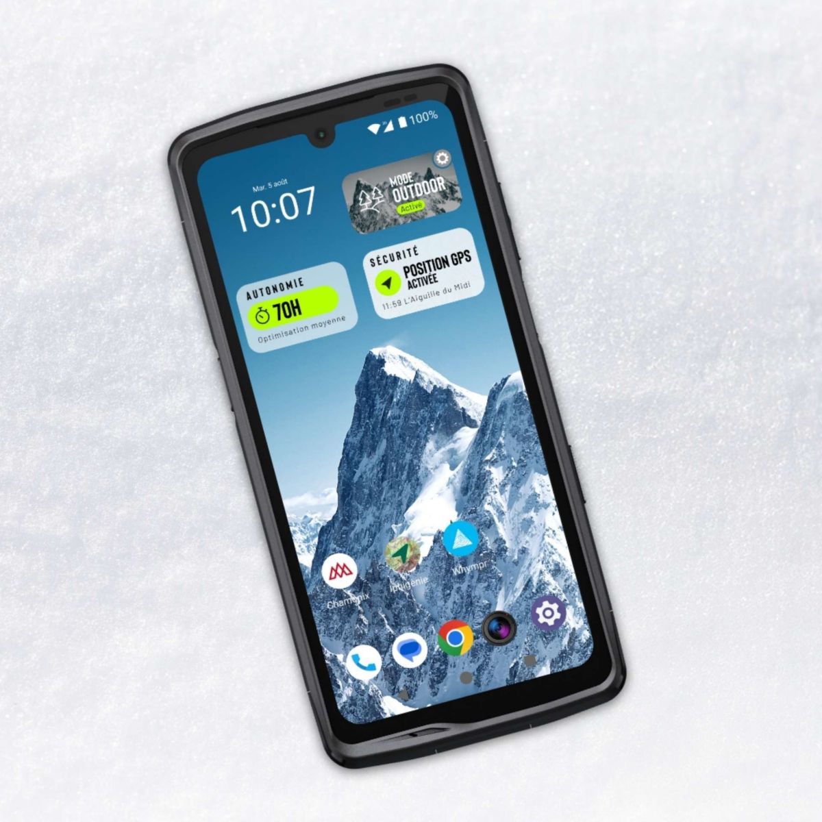 Smartphone Stellar M6 Chamonix Mont-Blanc couleur unique, CROSSCALL